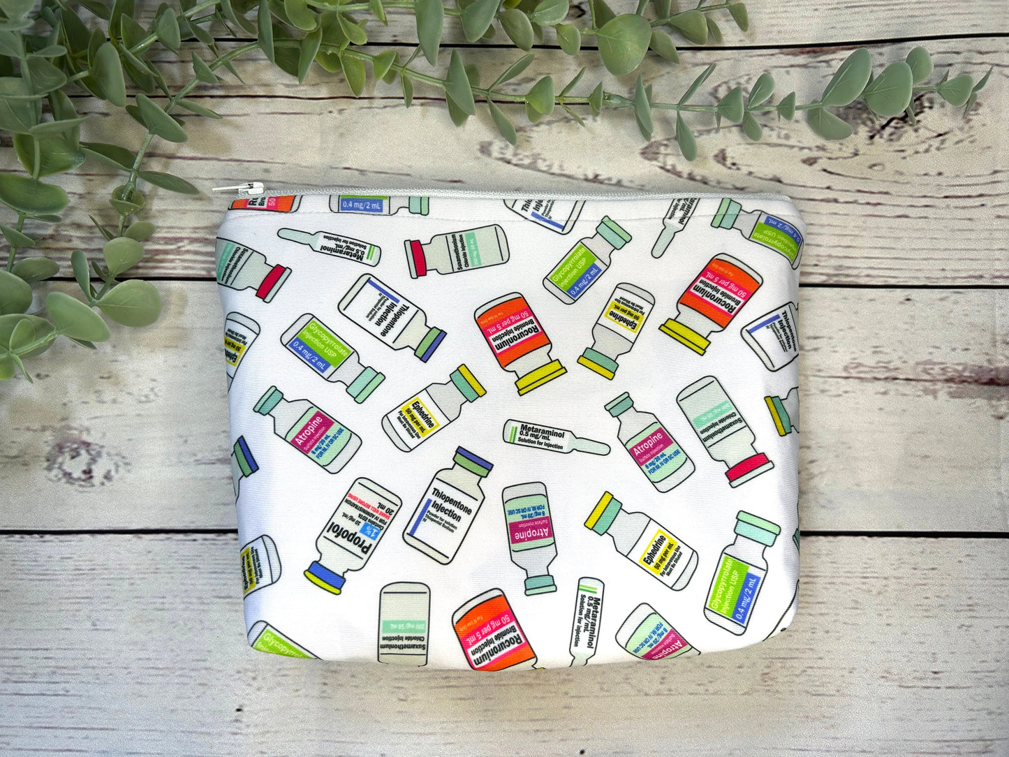 Anaesthetic Drug Bottle Bag | Pencil Case | Cosmetic Bag | Medication Bag | Gift | Doctor | Nurse | Pharmacist | Anaesthetist | Medical